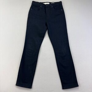 Nili Lotan Skinny Jeans Womens 28‎ Black High Rise Stretch Luxury Designer USA